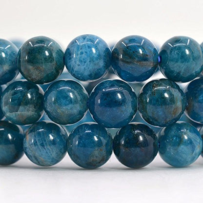 Justinstones Gem Semi Precious Gemstone 8mm Round Beads Stretch Bracelet 7 Inch Unisex - color: Apatite