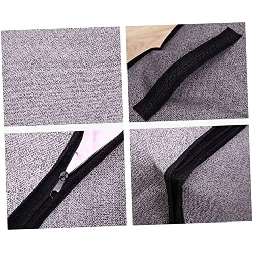 MAGICLULU Non-woven Storage Bags Foldable Light Grey Cloth Organizer for Quilts and Clothes Capacity Design Practical Storage