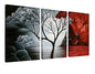 Wieco Art Extra Large The Cloud Tree Modern Gallery Wrapped Giclee Canvas Print Artwork Abstract Landscape 3 panels Pictures on Canvas Wall Art Ready to Hang for Living Room Kitchen Home Decor XL - size: 20x28inchx3pcs