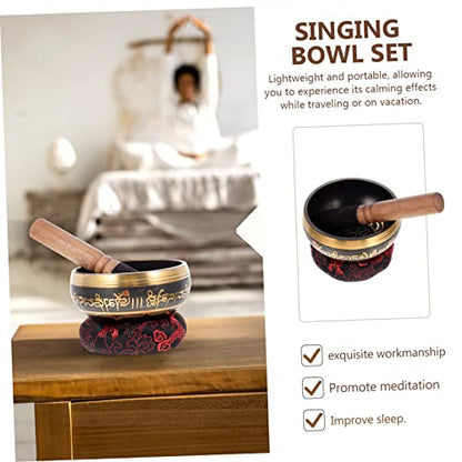 Tibetan Singing Bowl Peaceful Meditation Chime Handmade Craftsmanship Random Color