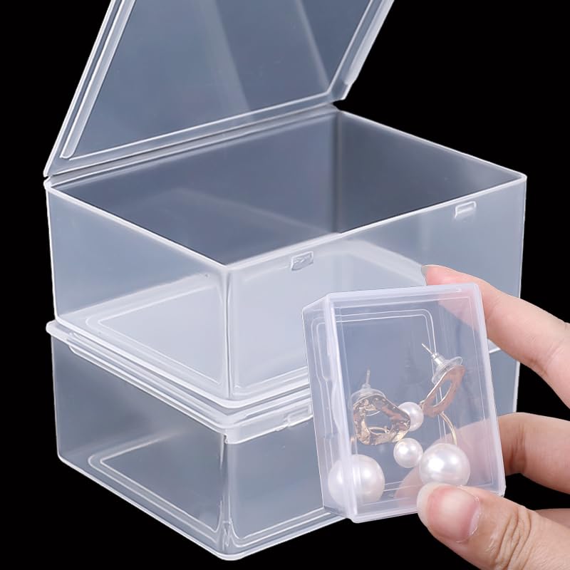 Transparent Storage Box Rectangular Plastic Jewelry Stationery Container Case Multipurpose Home Organizer Boxes