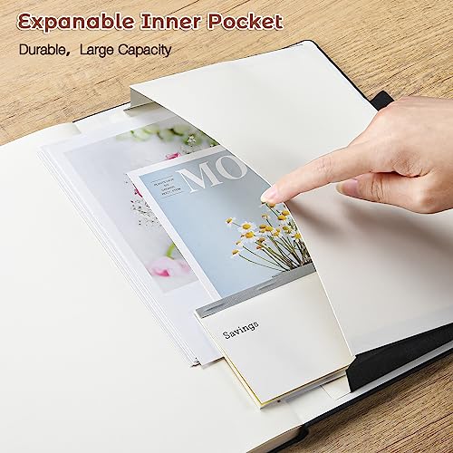 Blank Notebook, Hardcover Sketch Book, 8.5" x 11" Large Blank Journal, No Bleed Thick Paper Sketchbook for Drawing Art, Unlined Notebook Journal for Women Men, A4 Leather Sketchbook, Lay Flat, Brown - color: Brown