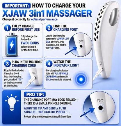 XJAW™ Advanced 3-in-1 Heated & Cooling Jaw & Neck Massager with Precision Vibration – Rechargeable Premium Wellness Device for Relaxation & Daily Comfort