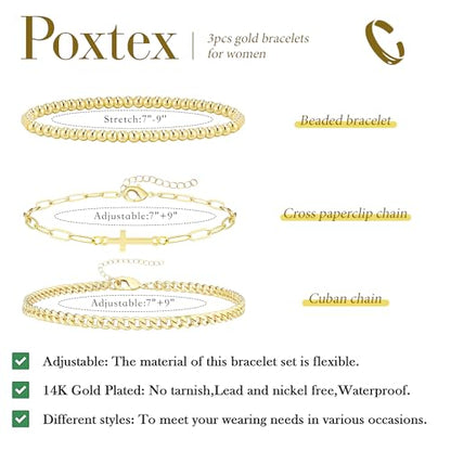 3mm Diamond Classic Tennis Bracelet for Women Dainty, Gold Jesus Cross Bracelets Trendy, 14K Gold Plated Heart/Evil Eye/Pearl/Starfish & Seashell Charm Bracelets for Women Bulk - style: Cross Beaded Cuban-Gold