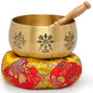 Brass Singing Bowls Meditation Sound Bowl Eight Auspicious Copper Chime Lotus Copper Chime Bowl Copper Crafts Ornaments，A - color: A
