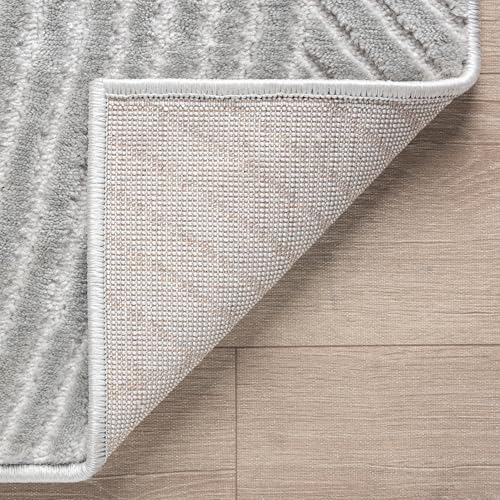 Abani Grey Area Rug for Living Room, Bedroom - Zen Reiki Pattern- 5 x 8 -Durable & Easy to Clean - color: Grey, size: 5'x8' (Rectangular)