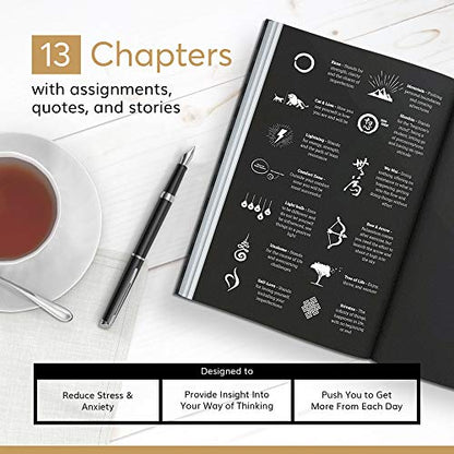 Vertellis Chapters | 13-Week Self Care Journal | 3-in-1 Gratitude Journal, Inspirational Writing Notebook, Guided Diary | Daily Reflection Journal for Mindfulness & Build Emotional Intelligence