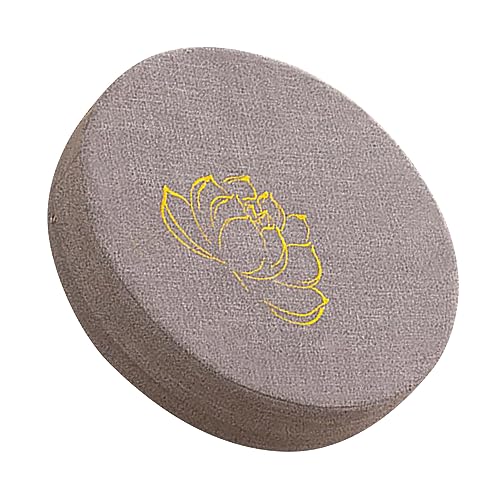 Round Hard Foam Cotton Cushion, Meditation Pad for Kneeling Practice at Home and Office (Gray) - color: Gray