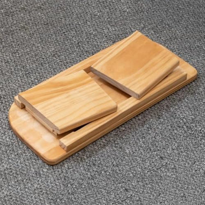 Large Kneeling Stool, Meditation Stool, Solid Wood Meditation Stool, Foldable Sitting Stool, Kneeling Stool, Easy to Carry,B - color: B
