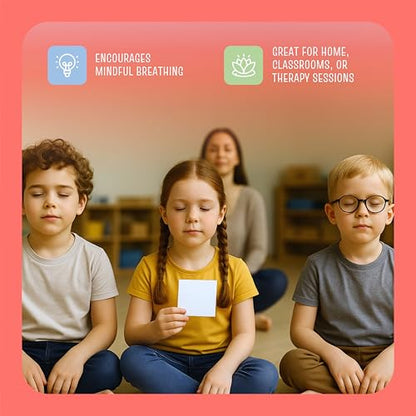 Breathing Exercise Cards for Kids — 20 Finger-Tracing Cards for Anxiety, Meltdowns & Sleep | Calm Down Corner Tool for Classroom, Therapy & Home | Screen-Free - style: Number Breathing