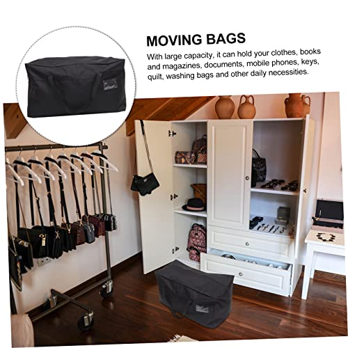 PRETYZOOM Large Waterproof Storage Bag for Bedding and Clothing Heavy Duty Oxford Cloth Luggage Bag for Moving and Organizing Comforters Pillows and Laundry
