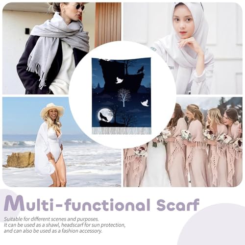Autumn Winter Pashmina Shawls Wraps Scarf for Woman Girl - color: Picture (620)