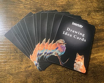 Creative Drawing Idea Cards - Set of 72 Unique Art Prompts
