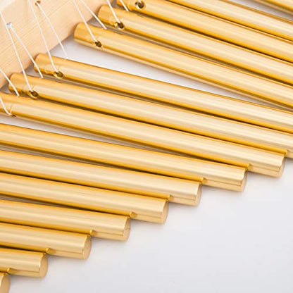 ENNBOM 20 Note Chime Wind Chime 20 Bars Instrument Percussion with Mallet (Gold)