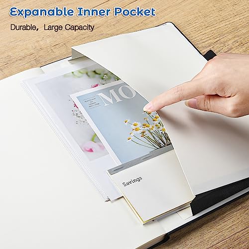 Blank Notebook, Hardcover Sketch Book, 8.5" x 11" Large Blank Journal, No Bleed Thick Paper Sketchbook for Drawing Art, Unlined Notebook Journal for Women Men, A4 Leather Sketchbook, Lay Flat, Teal - color: Teal