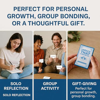 UNPACK THAT Affirmations Deck – 100 Positive Message Cards for Mindfulness & Self-Care | Uplifting Gift for Women, Friends & Family