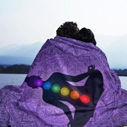 Fleece Blanket Twin Size Blanket Throw Soft Flannel Blanket, Compatible with Seven Chakra Bohemian Mandala Mushroom Yoga Meditation Boho Art, Fuzzy Plush Blanket for Couch Sofa Bed All Seasons - color: Pattern (3), size: 80"x60"