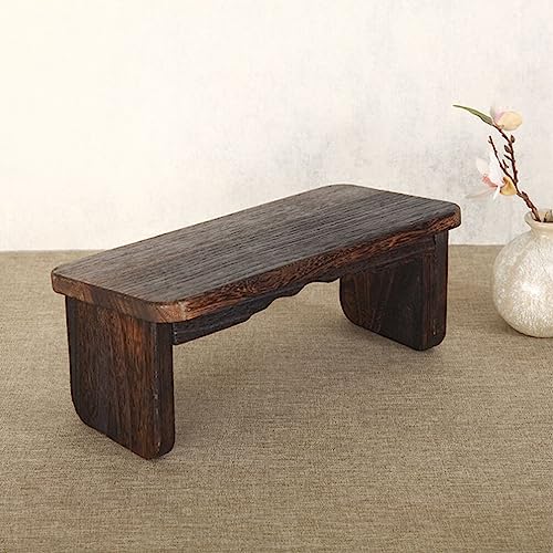 Yardwe Meditation Bench Non- Design Wooden Stool for Adults and Boys and Girls Compact Meditation Seating for Home Yoga and and