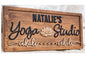 Personalized Wood Carved Yoga Meditation Room Name Sign, Namaste Yoga Studio Decor Birthday Gift for Her Mothers Day Gift for Mom Yoga Gifts