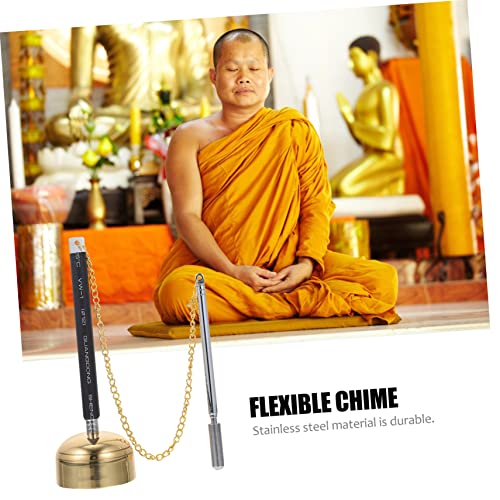 Abaodam 1Pc Flexible Chime Instrument for Temple Rituals Sound Meditation Bell for Studio Home Decor Durable Design for Use