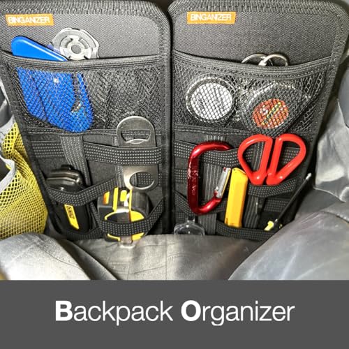 Travel Drawer Bin Organizers - Pack of 3, Elastic Panels for Cables, Cords, Electronics, Suitcase - Tactical Organizer Board for Junk Drawer and Bin
