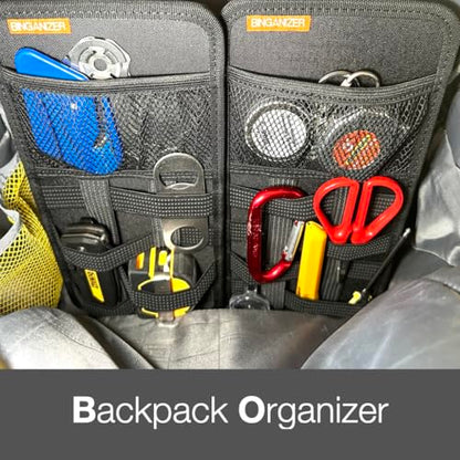 Travel Drawer Bin Organizers - Pack of 3, Elastic Panels for Cables, Cords, Electronics, Suitcase - Tactical Organizer Board for Junk Drawer and Bin