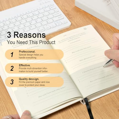 Comix 4 Pack Lined Journal Notebooks and Gratitude Journal for Women Men