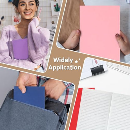 miikoul 24 Pack A5 Blank Journal Notebooks in Bulk, Colorful Soft Cover Unlined Paper for Kids Student Traveler Drawing Writing Take Notes and Plan, 8.3x5.5 Inches, 80 GSM, 60 Pages/30 Sheets - size: Blank inner page-24 Pack