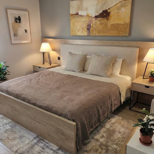 Muslin Gauze Cotton Blanket, 100% Oeko-TEX Certified, 3 Layer 2 Ply, Soft Breathable All Season Bedding, Bed Layering Coverlet, Queen Size 83 x 89 in, Mocha Brown - color: Mocha Brown, size: Queen (U.S. Standard)