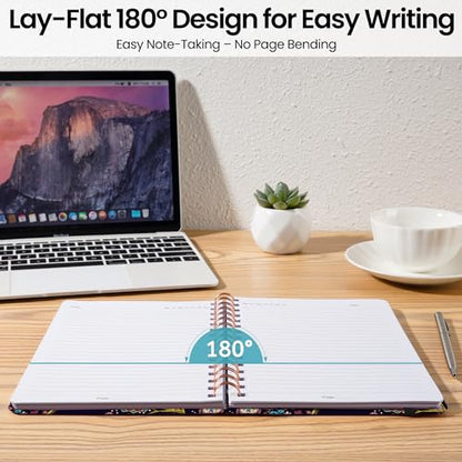 Lined Spiral Journal Notebook, A5 College Ruled Notebook for Journaling, Note-Taking, and Daily Planning, Durable Hardcover with an Elegant Design, Hummingbird - color: Y.Hummingbird