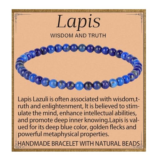 Handmade Healing Bracelet, Natural Gem Stone Crystal Elastic Bracelet
