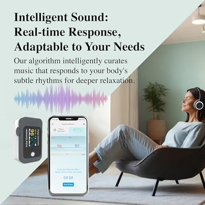Mindful Melodies: Personalized Bio-Soothing System, Sleep Music Therapy, Relieve Migraines,Real-Time Audio Sessions for Deeper Relaxation & Focus