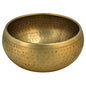 Devyom Hammered Golden Brass Metal Tibetan Buddhist Singing Bowl Musical Instrument for Meditation (4.5 inch, Hammered Golden)