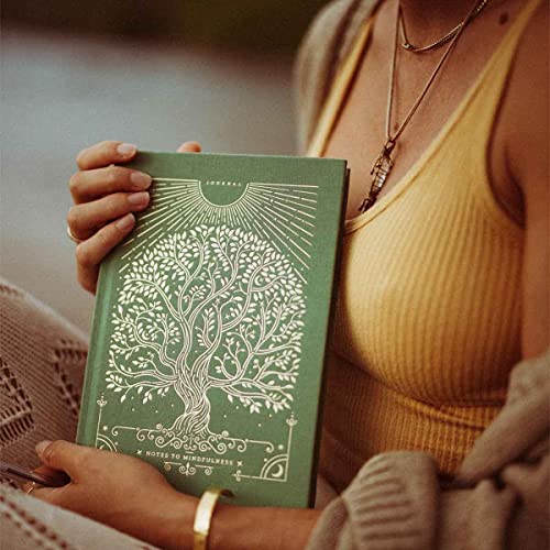 Notes to Mindfulness Daily Journal for Women With Prompts, Illustrated Gratitude & Positivity Journal, Undated Guided Journal, Hardbound Wellness Journal - Intelligent Change x Chelsea Kauai (Sage - color: Sage Green