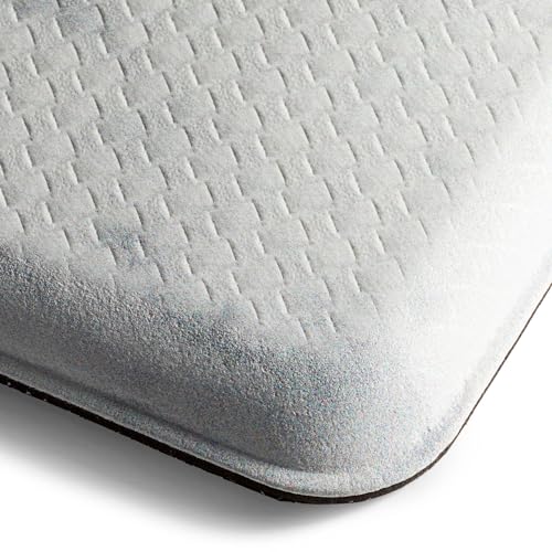 Home Dynamix SoHome Cozy Living Friends and Family Gather Eucalyptus Floral Anti-Fatigue Kitchen Mat, Grey/Yellow, 17.5"x30" - color: Grey/Yellow, size: 30"L x 17.5"W x 0.5"Th