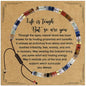 VIBILIA Get Well Gifts for Women, Inspirational Gifts Natural Stone Healing Bracelet, Thinking of You Encouragement Strength Bracelets for Women on Birthday Valentine's Day Easter Mother's Day - color: I. Chakra