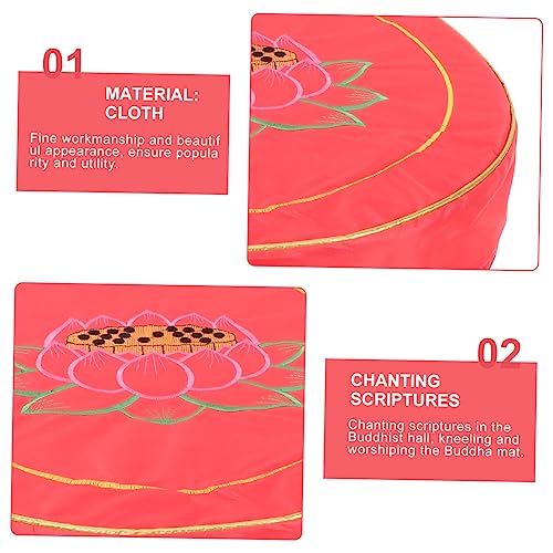 Meditation Pillow Zafu Meditation Cushion Set Lotus Printing Cushion Rug