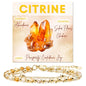 Farfume Crystal Bracelet Beaded Bracelets 4mm Natural Stone Beads Gemstone Handmade Jewelry Gift for Women - color: Citrine-Joy
