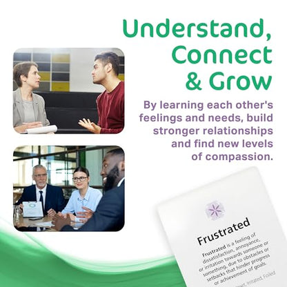 Definitions Edition – 112 Feelings and Needs Flash Cards for Emotional Literacy & Relational Harmony, User-Friendly Emotional Literacy Cards with Definitions & Four Synonyms - style: Definitions Edition