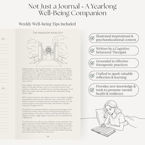 3 Positives a Day™ – One-Year Journal for Daily Mindfulness, Gratitude & Happiness | Therapist-Created | Evidence-Based Practice with Weekly Well-Being Tips | Undated I Gratitude Journal Gifts for Women & Men 2026