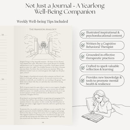 3 Positives a Day™ – One-Year Journal for Daily Mindfulness, Gratitude & Happiness | Therapist-Created | Evidence-Based Practice with Weekly Well-Being Tips | Undated I Gratitude Journal Gifts for Women & Men 2026