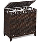 Laundry Hamper with 3 Removable Liner Bags; 132L Handwoven Rattan Laundry Basket with Lid & Heightened Feet; Clothes Hamper with Side Handles; Laundry Sorter with 3 Separate Sections