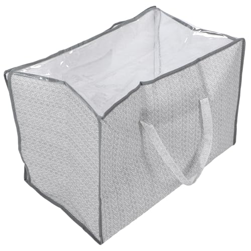 Multi-use Wardrobe Storage Bag Zipper Luggage Bag for Blankets Clothes Home Organization Non-Woven Compact