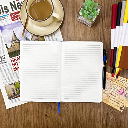 Notebook Journal, College Ruled Notebook Lined A5 160 Pages,Hard Cover Journals for Writing, Notebooks for Work Office School Women Men,5.7 inches x 8.4 inches(Dark Blue) - color: Dark Blue