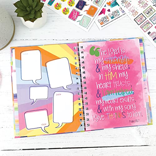 Gratitude Finder by Christina, 52 Week Non-Dated Daily Inspirational Journal for Women, Teens & Girls with 330 Grateful Heart Stickers (Abundant Joy) - color: Abundant Joy + Grateful Heart Stickers