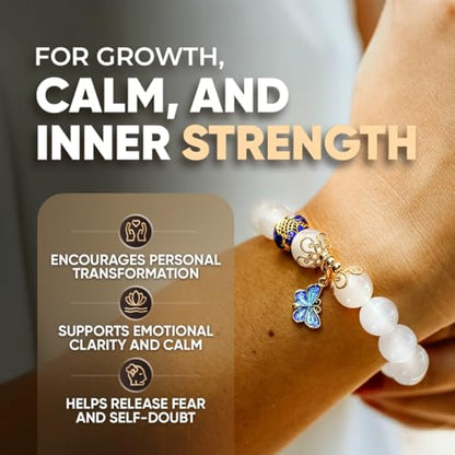 Spiritual Bracelets for Women & Men, Healing Crystal Bracelet with Natural Stones for Meditation, Chakra Alignment & Inner Transformation - style: The Spiritual Growth Bracelet