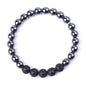 HZHRony Healing Crystal Stone Beads Bracelet Irregular Gemstone Beaded Bracelets For Women and Men Anxiety Relief Yoga Bracelet Jewelry Gifts 7 Inch - color: Grey