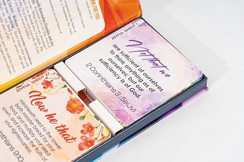 Joyful Shout Affirmation Cards - 260 Powerful Affirmations, 52 Unique Verses To Dream Big, Elevate Purpose, for Success Mindset and Stress Relief