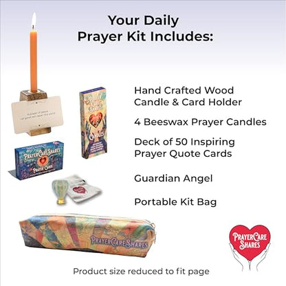 Portable Wellness and Sanctuary Kit with 50 Assorted Daily Prayer Cards for Women and Men - Spiritual Wellness and Meaningful Prayers. Daily Prayers for Wellness - style: Prayers Kit - 50 Prayer Cards