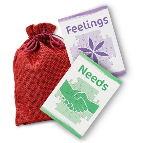Powerful Communication Tool (Feelings and Needs Flash Cards) for Empathy and Emotional Intelligence - style: Communication Tool